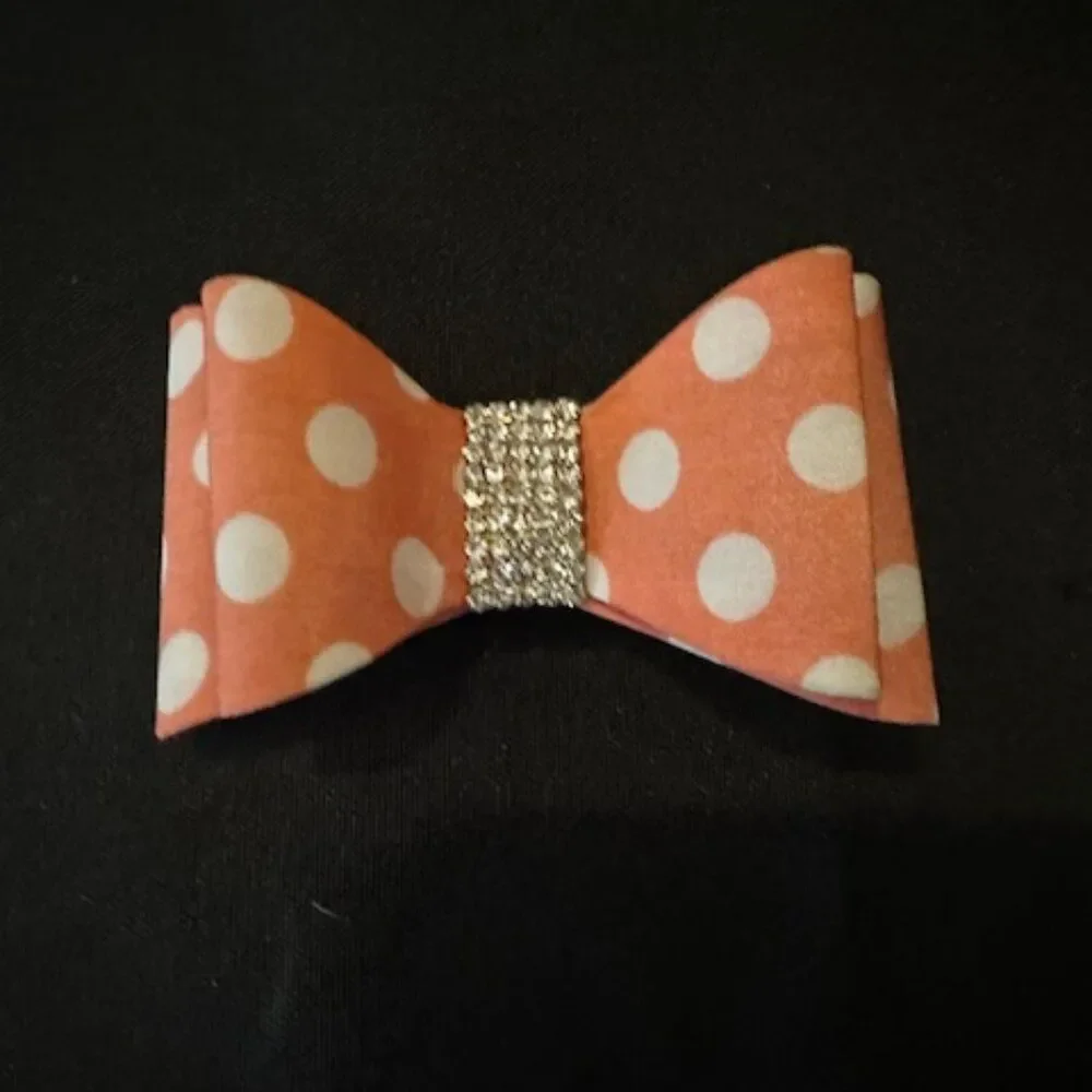 Coral Polka Dot 3 1/2